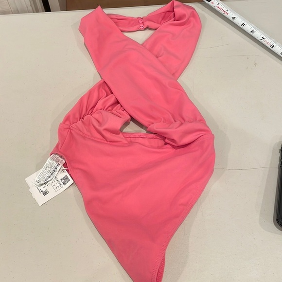 Zara pink bodysuit size small new with tag - Picture 4 of 11